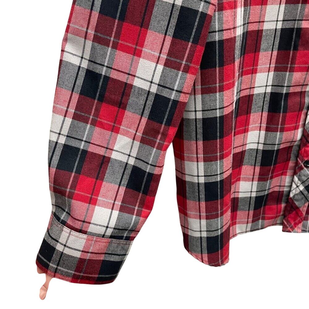 Columbia Omni-Wick Red Plaid Long Sleeve Shirt Men’s Size XL - Picture 7 of 12